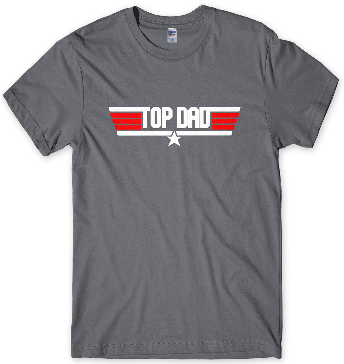 TOP DAD - TOP GUN INSPIRED MENS UNISEX FATHER&#39;S DAY T-SHIRT
