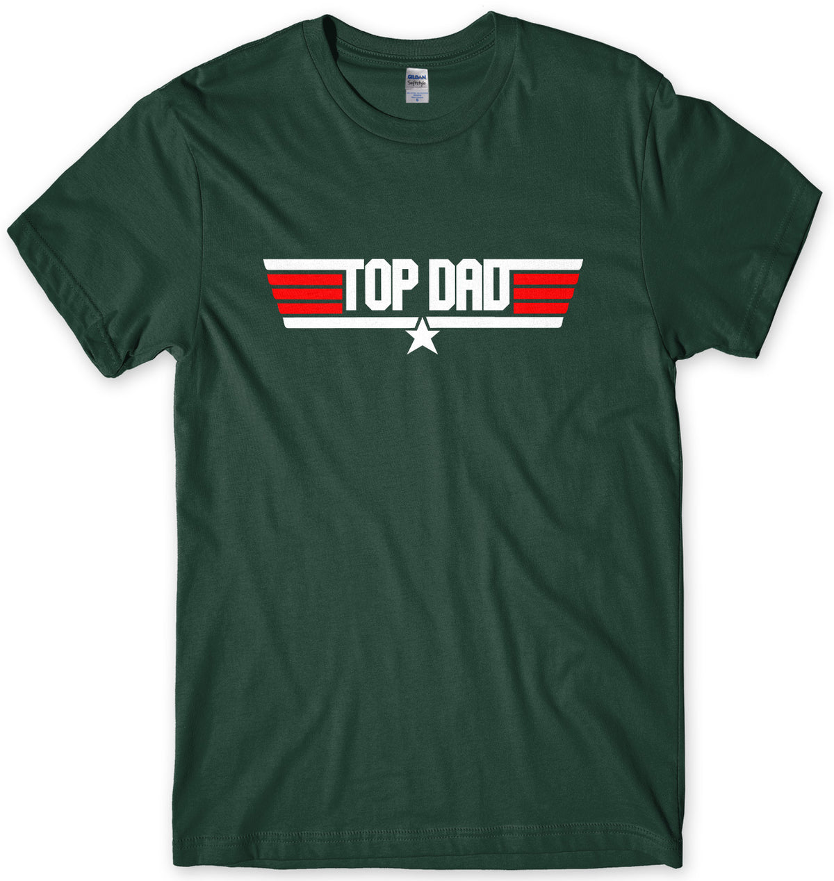 TOP DAD - TOP GUN INSPIRED MENS UNISEX FATHER&#39;S DAY T-SHIRT