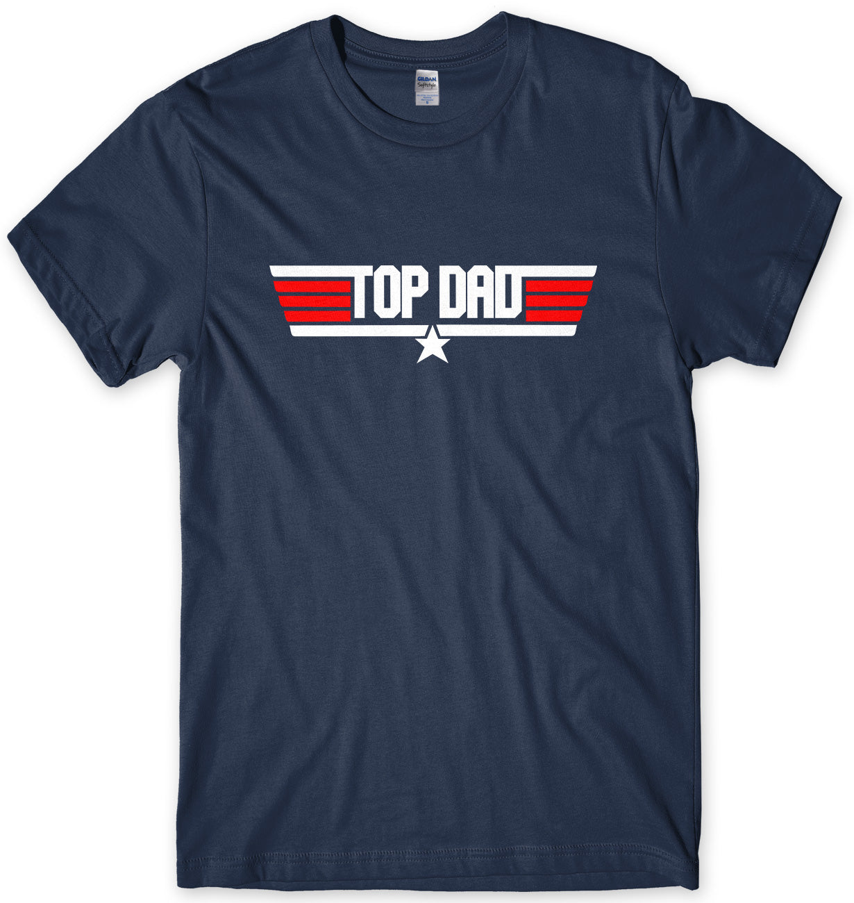 TOP DAD - TOP GUN INSPIRED MENS UNISEX FATHER'S DAY T-SHIRT