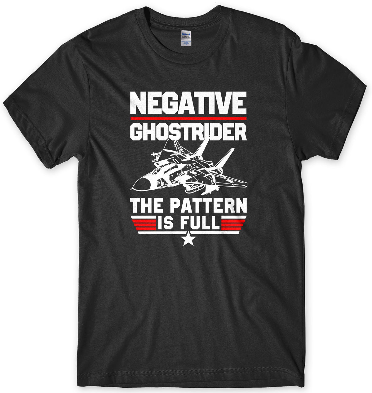 NEGATIVE GHOSTRIDER - INSPIRED BY TOP GUN MENS UNISEX T-SHIRT