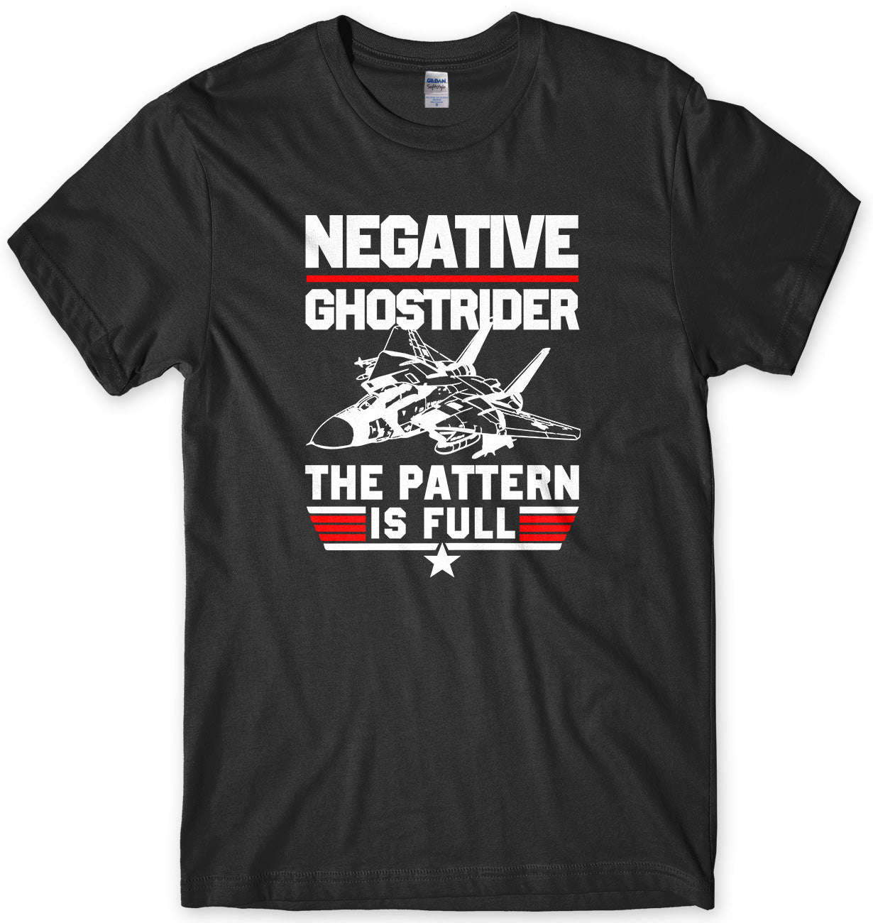 NEGATIVE GHOSTRIDER - INSPIRED BY TOP GUN MENS UNISEX T-SHIRT