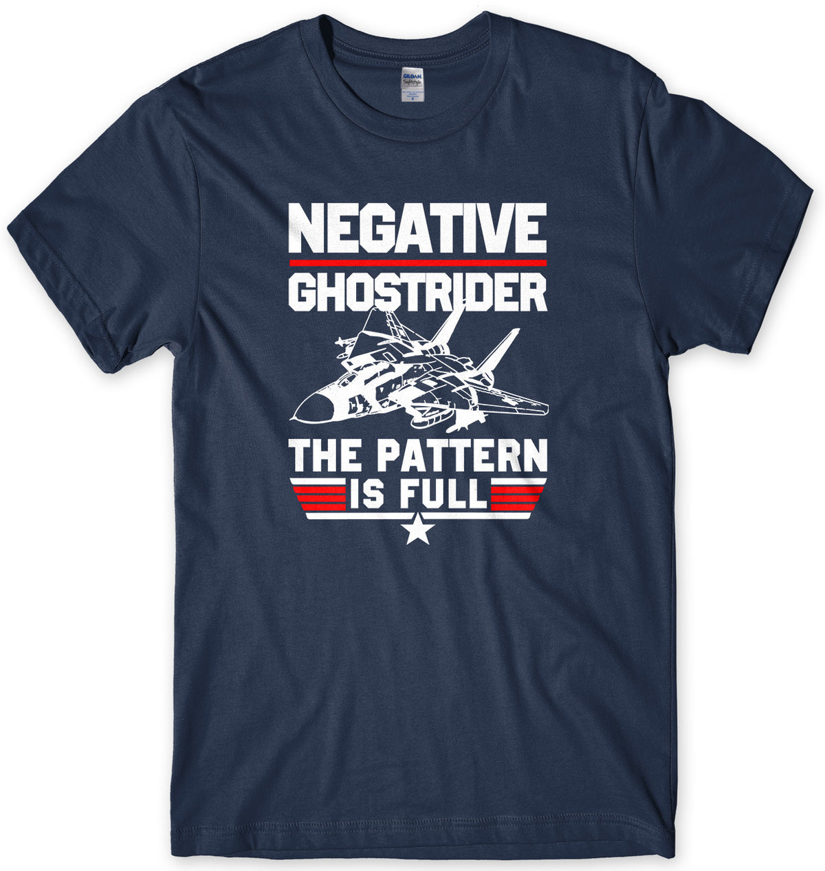 NEGATIVE GHOSTRIDER - INSPIRED BY TOP GUN MENS UNISEX T-SHIRT