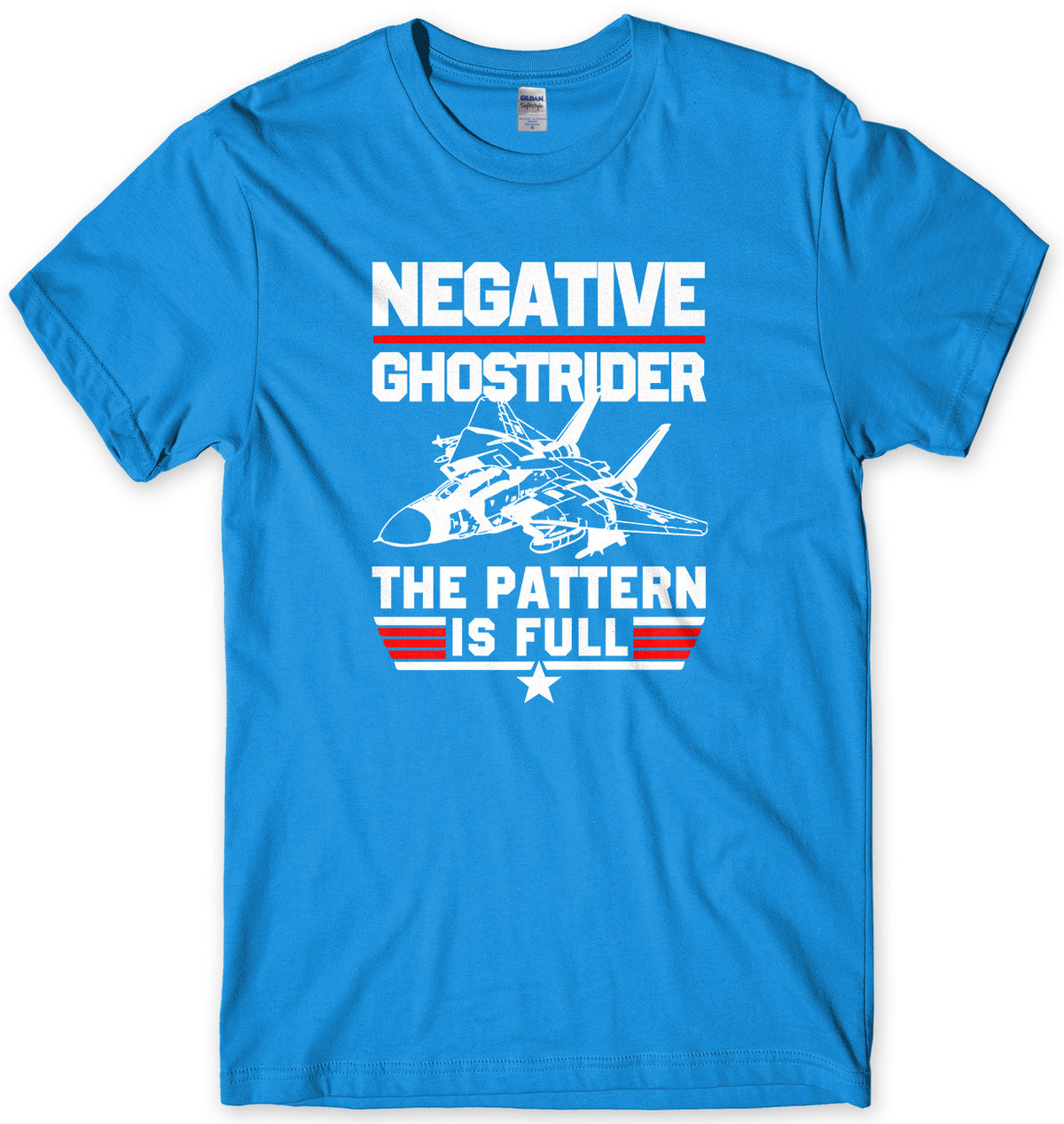 NEGATIVE GHOSTRIDER - INSPIRED BY TOP GUN MENS UNISEX T-SHIRT