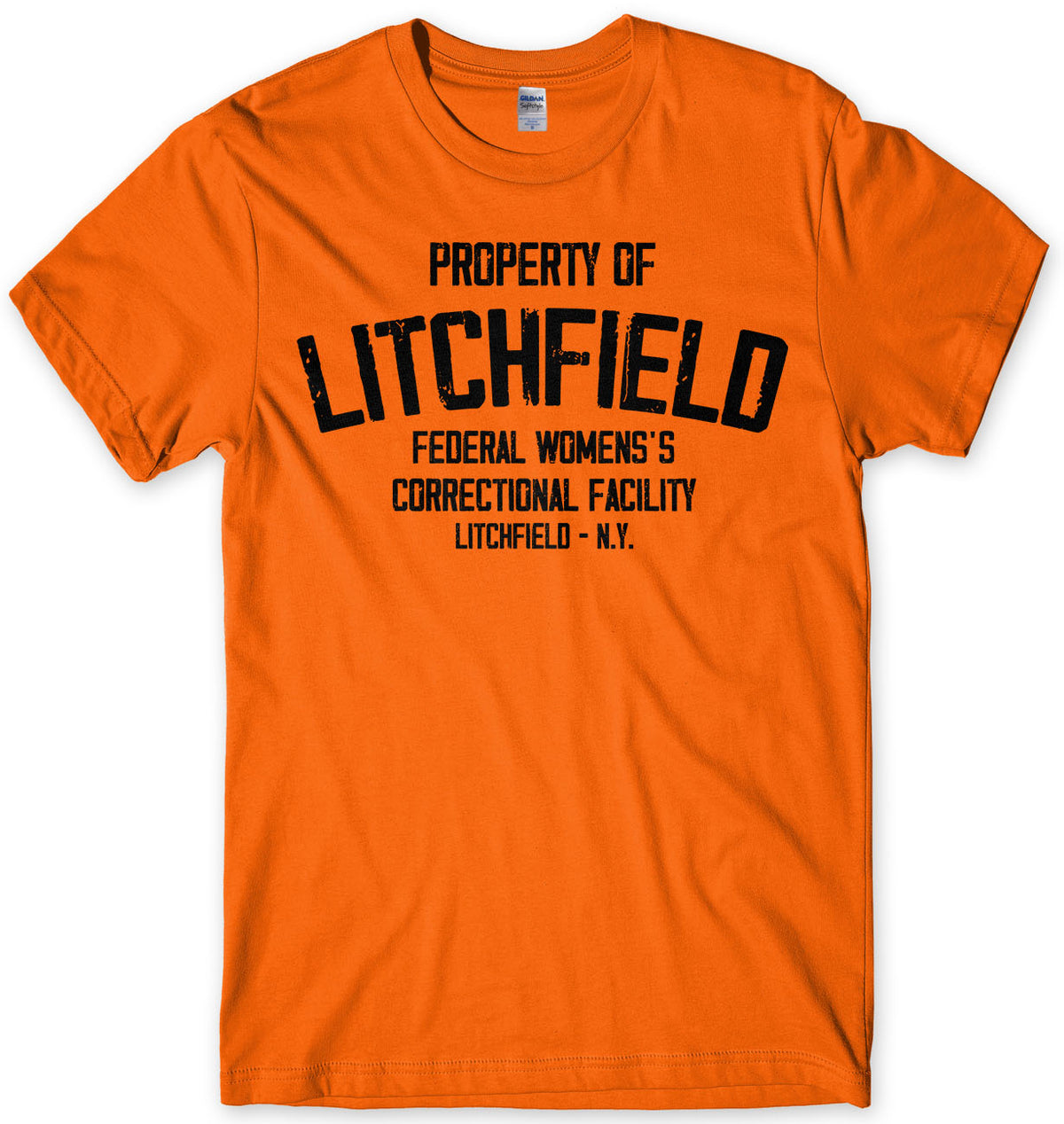 PROPERTY OF LITCHFIELD - INSPIRED BY ORANGE IS THE NEW BLACK MENS UNISEX T-SHIRT