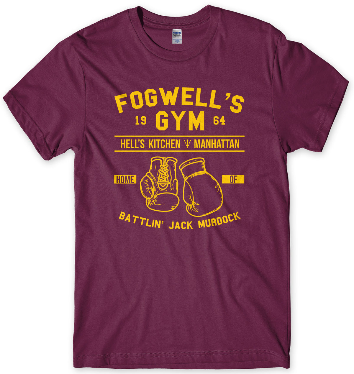 FOGWELL&#39;S GYM - INSPIRED BY DAREDEVIL MENS UNISEX T-SHIRT