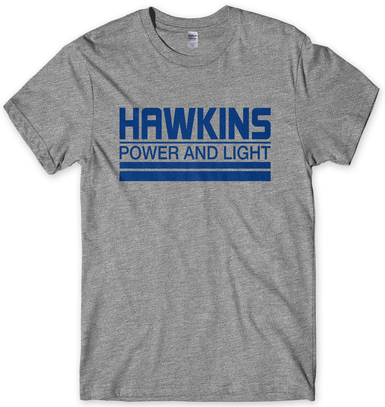 HAWKINS POWER AND LIGHT - INSPIRED BY STRANGER THINGS MENS UNISEX T-SHIRT