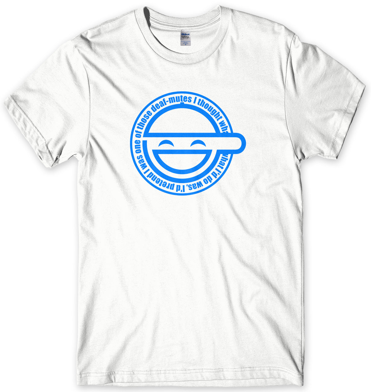 LAUGHING MAN - INSPIRED BY GHOST IN THE SHELL MENS UNISEX T-SHIRT