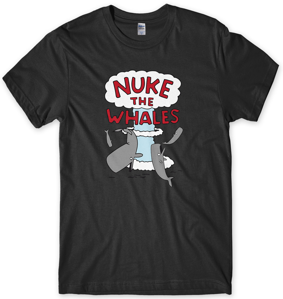 NUKE THE WHALES - INSPIRED BY THE SIMPSONS MENS UNISEX T-SHIRT