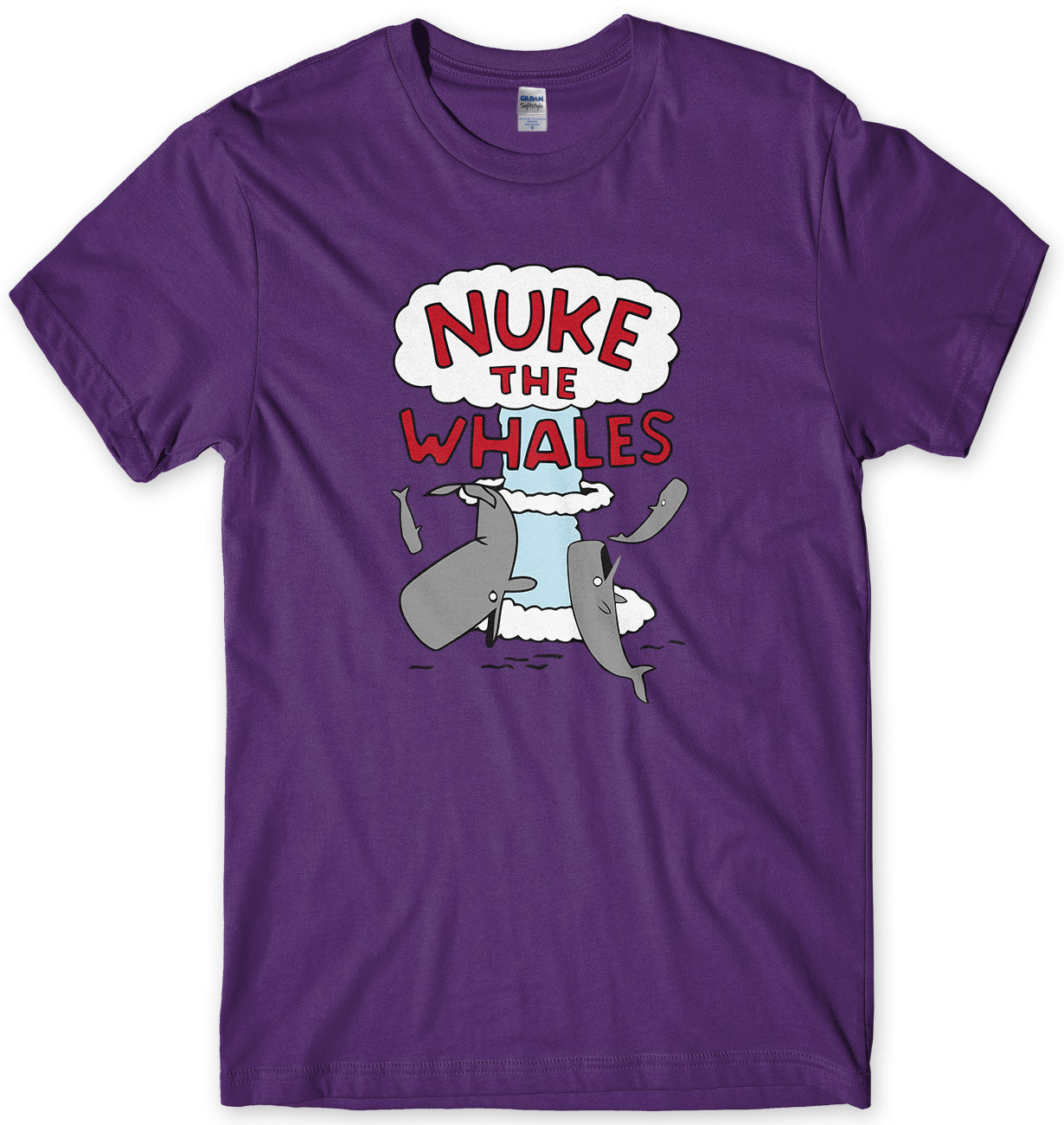 NUKE THE WHALES - INSPIRED BY THE SIMPSONS MENS UNISEX T-SHIRT