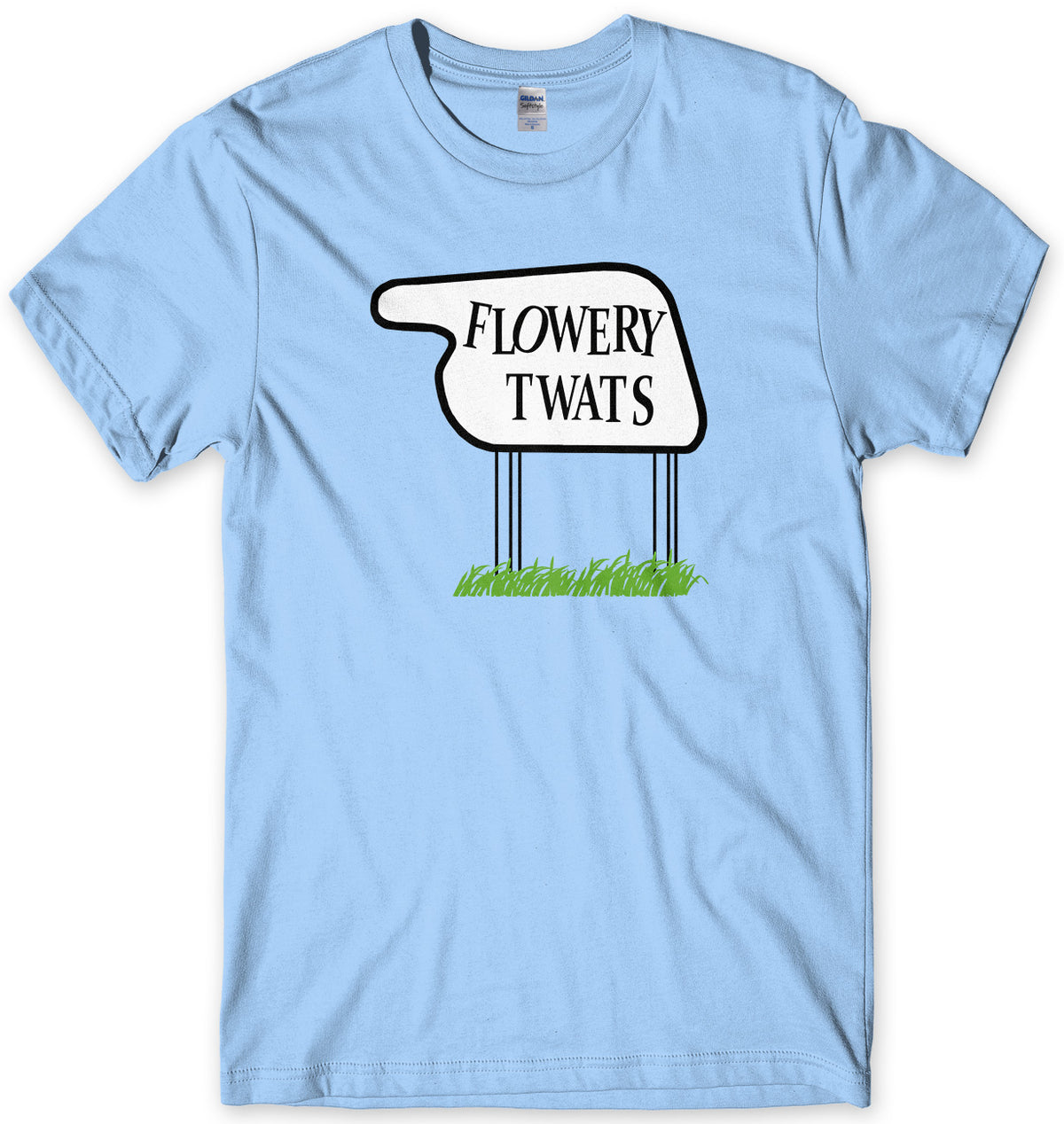 FLOWERY TWATS - INSPIRED BY FAULTY TOWERS MENS UNISEX T-SHIRT