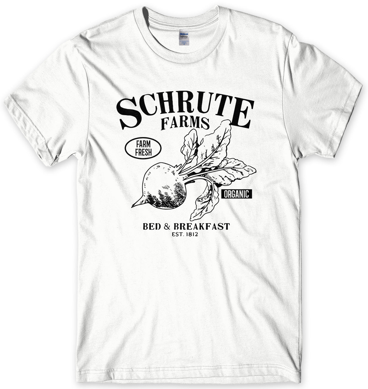 SCHRUTE FARMS B&B - INSPIRED BY THE OFFICE US MENS UNISEX T-SHIRT