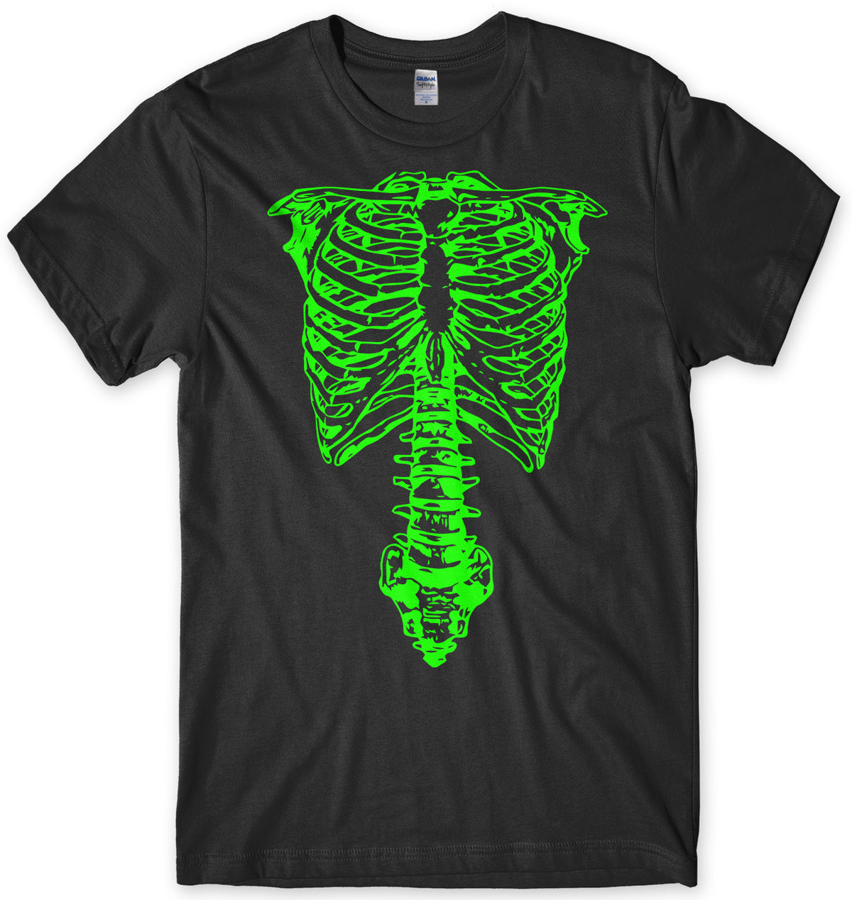NIGEL TUFNEL&#39;S GREEN RIB CAGE - INSPIRED BY THIS IS SPINAL TAP MENS UNISEX T-SHIRT
