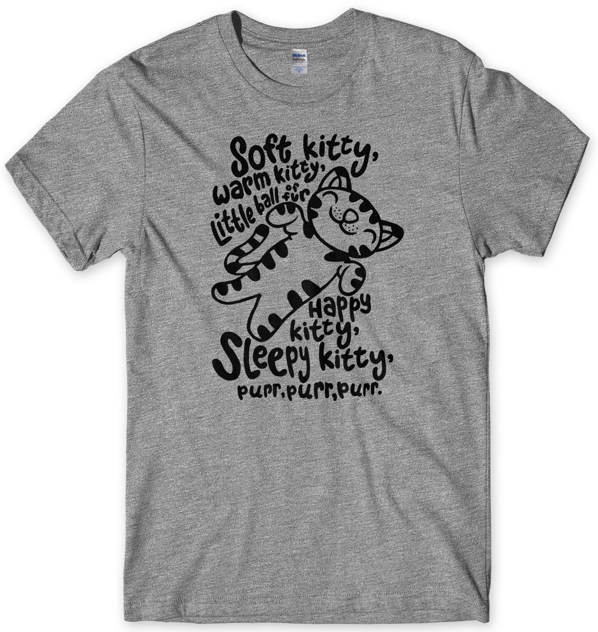 Soft Kitty Warm Kitty Little Ball Of Fur Mens T-Shirt