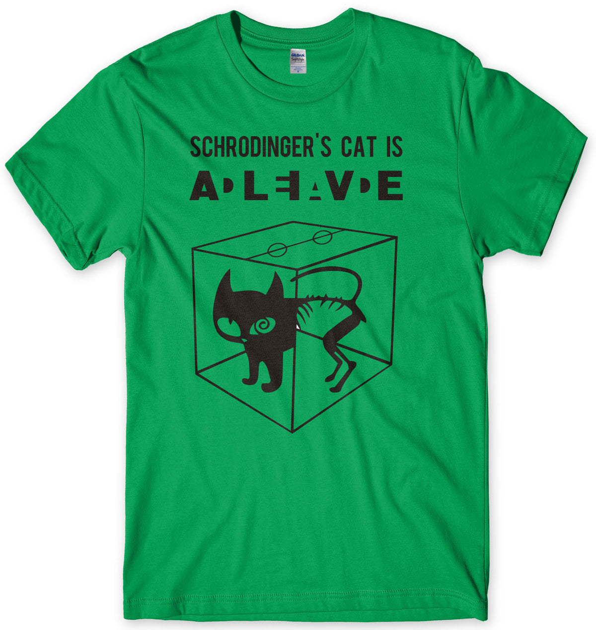 Schrodinger&#39;s Cat DEAD Or Alive Sheldon Cooper Inspired Mens T-Shirt