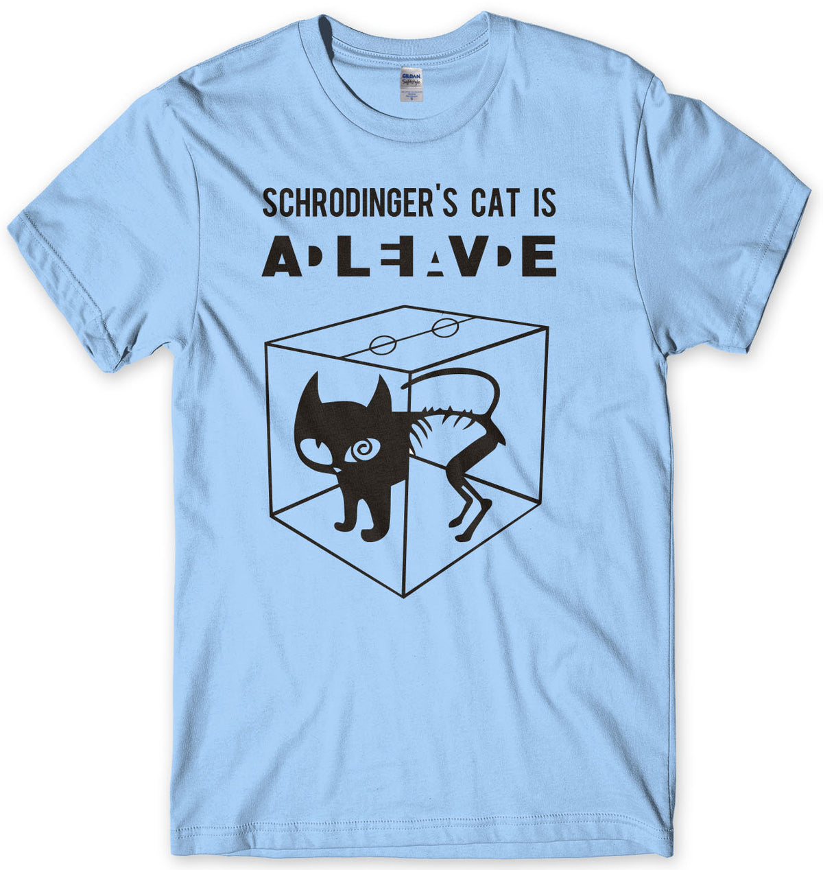 Schrodinger&#39;s Cat DEAD Or Alive Sheldon Cooper Inspired Mens T-Shirt