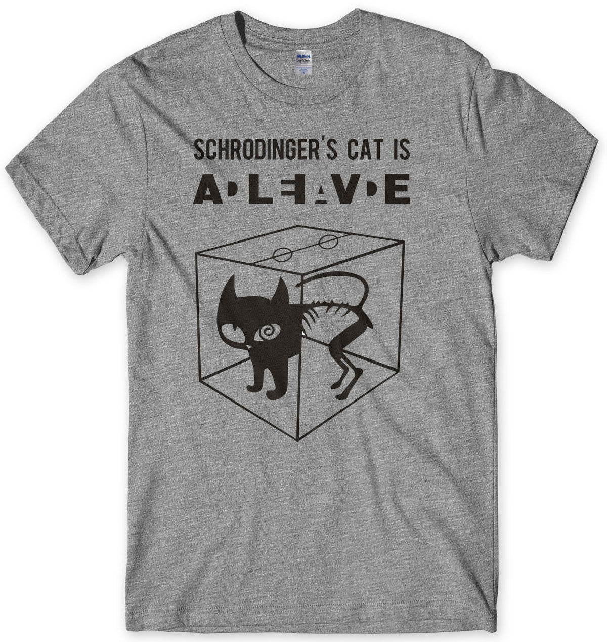 Schrodinger&#39;s Cat DEAD Or Alive Sheldon Cooper Inspired Mens T-Shirt