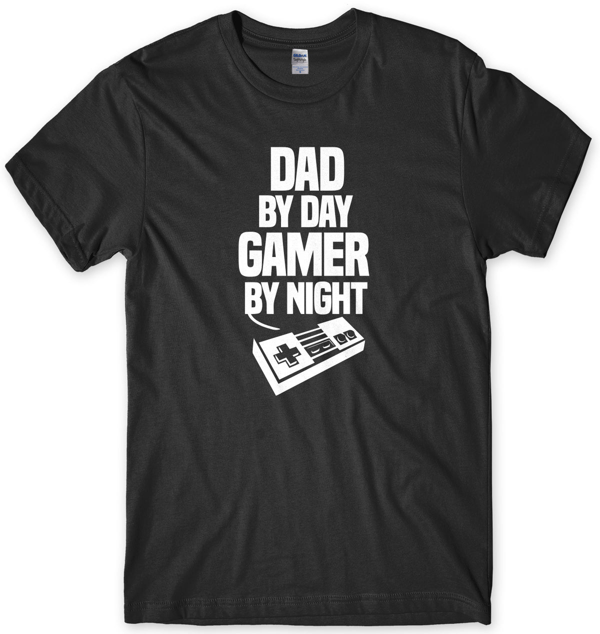 Dad By Day Gamer By Night Mens T-Shirt