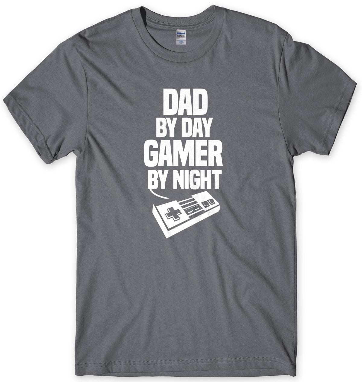 Dad By Day Gamer By Night Mens T-Shirt