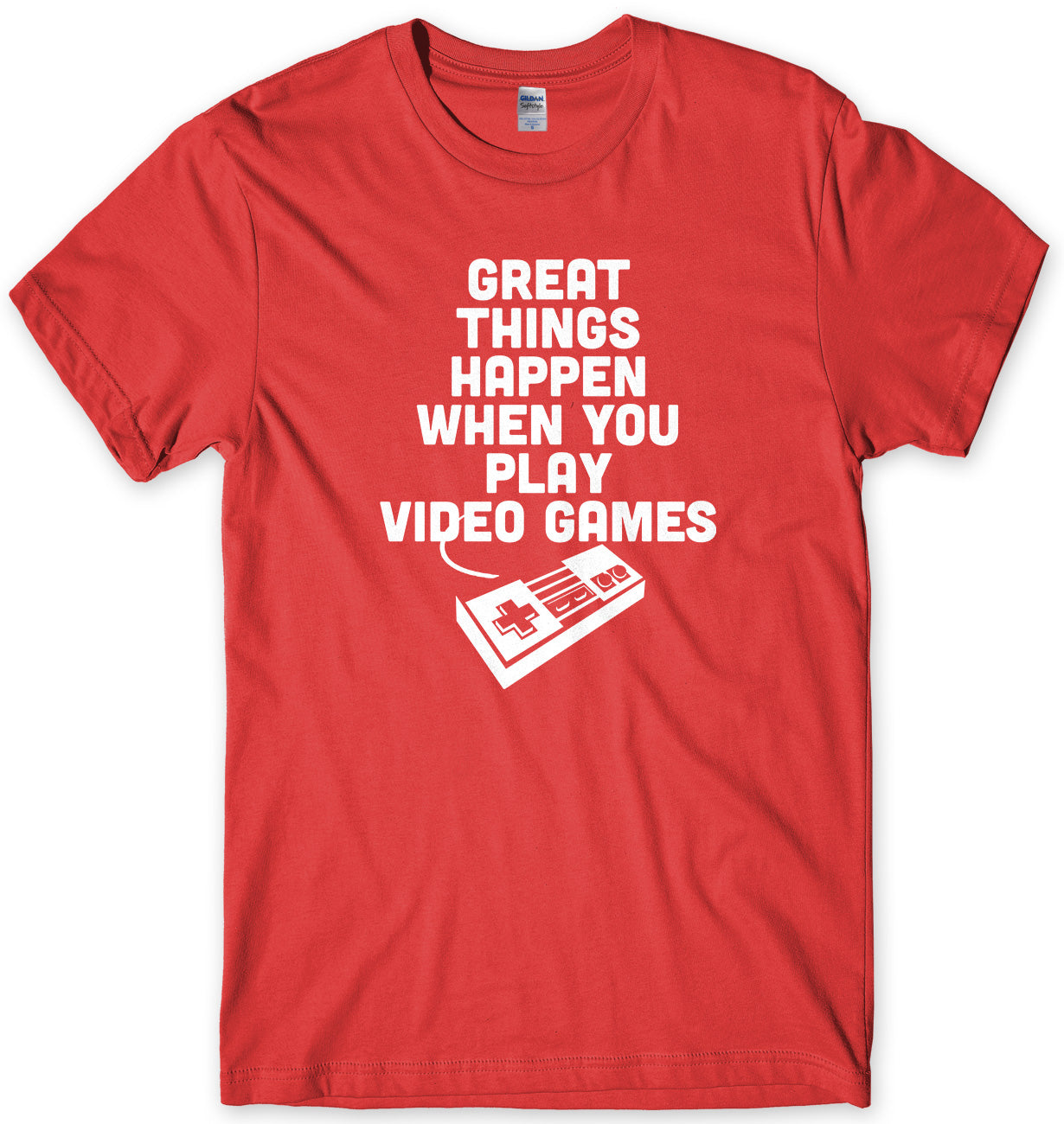 Great Things Happen When You Play Video Games Mens T-Shirt