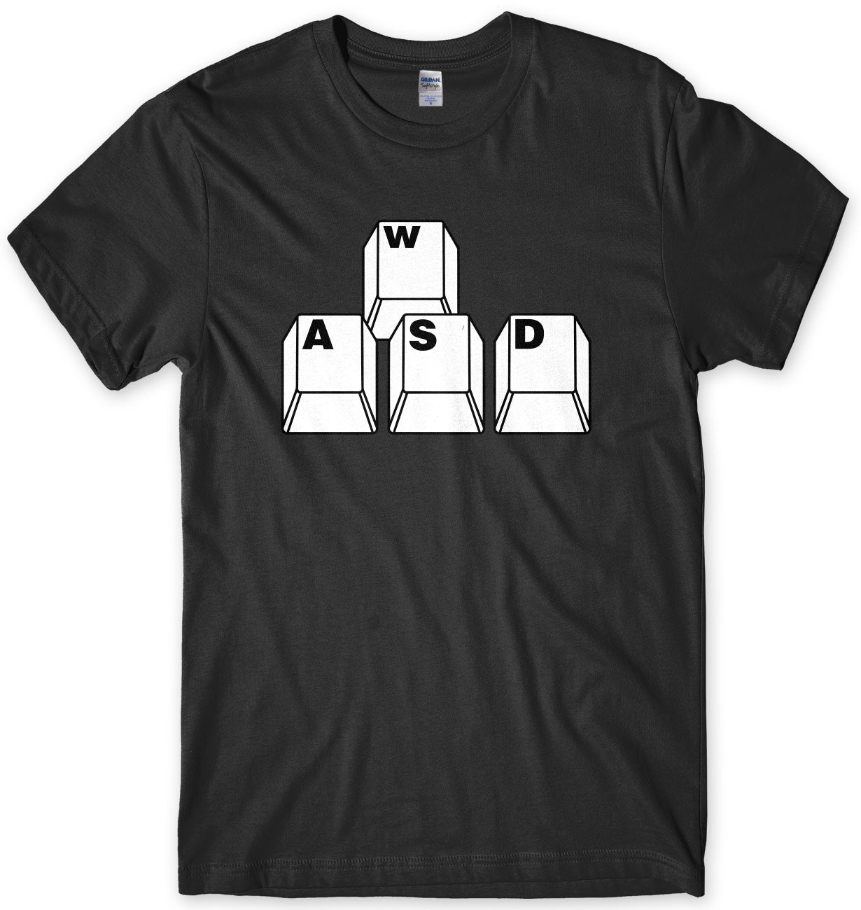 Gaming PC WASD Keyboard Keys Mens T-Shirt
