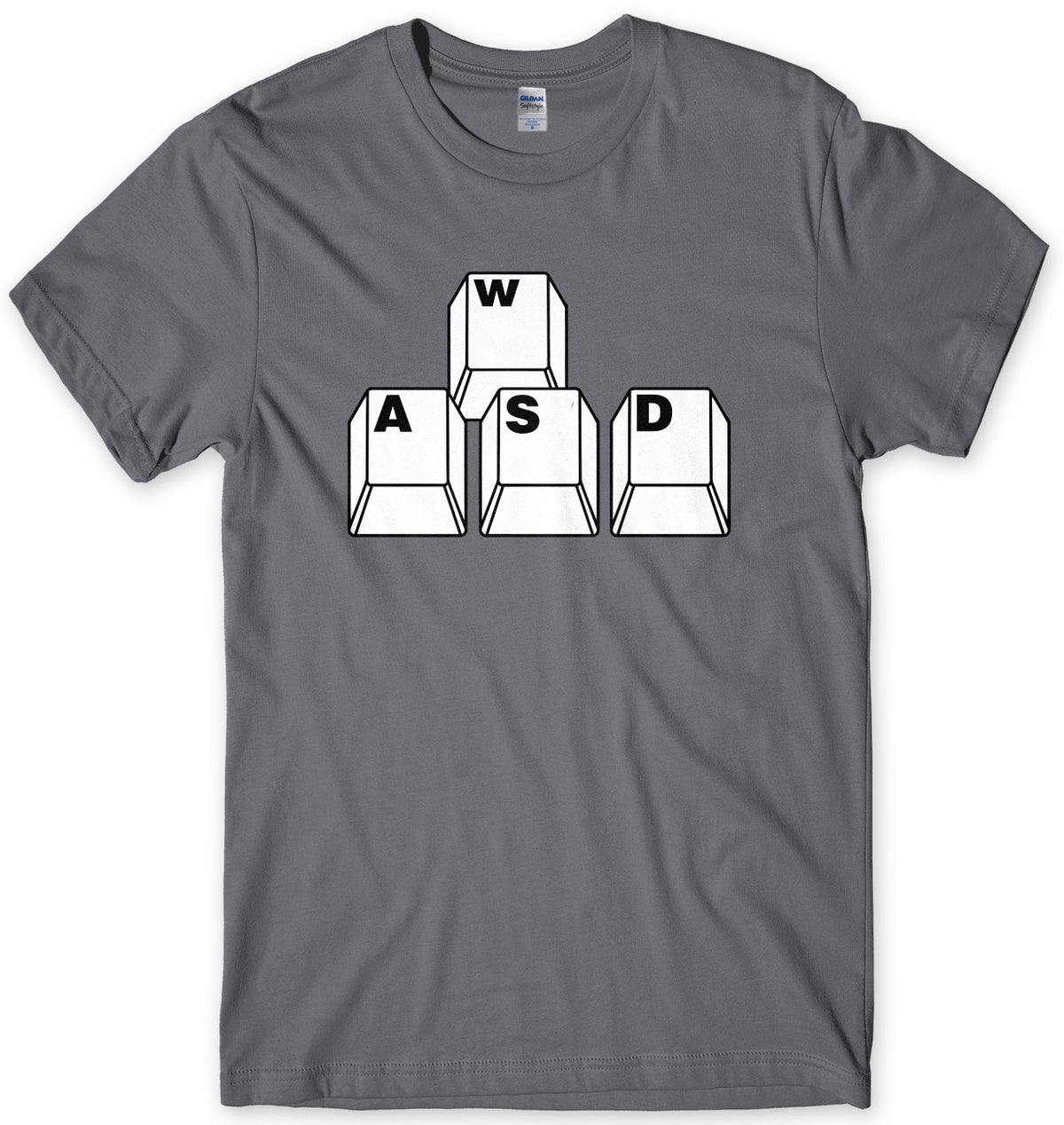 Gaming PC WASD Keyboard Keys Mens T-Shirt