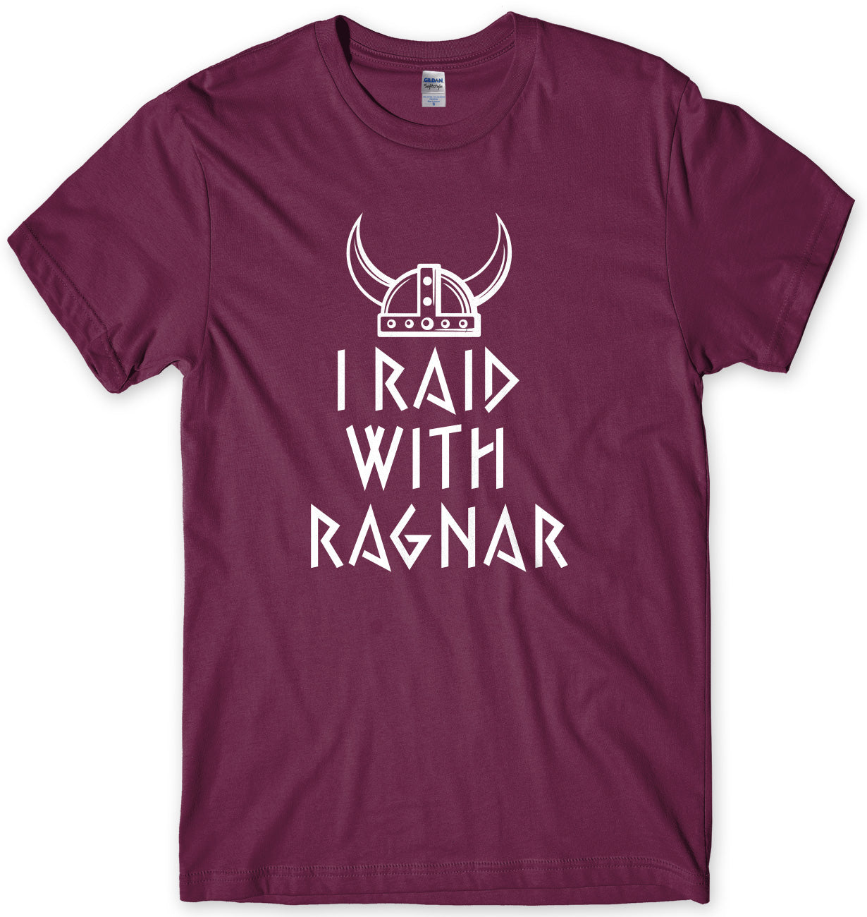 I Raid With Ragnar T-Shirt – Vikings TV Series Inspired, Norse Lothbrok Legend, Black Tee