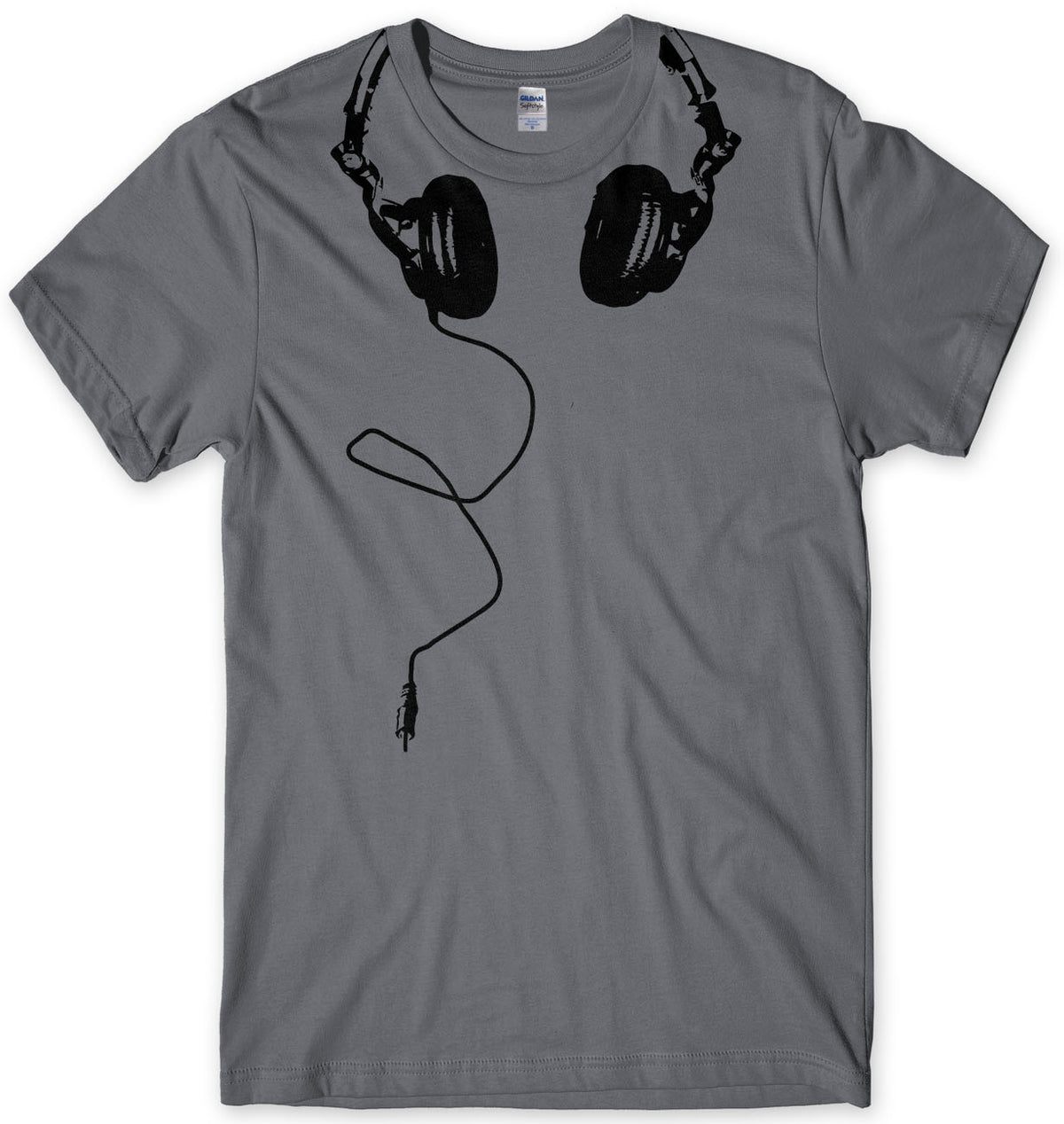 Headphones Mens Music T-Shirt