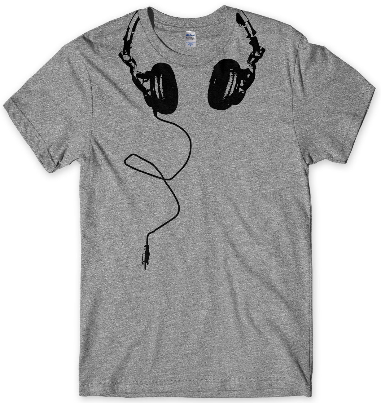 Headphones Mens Music T-Shirt