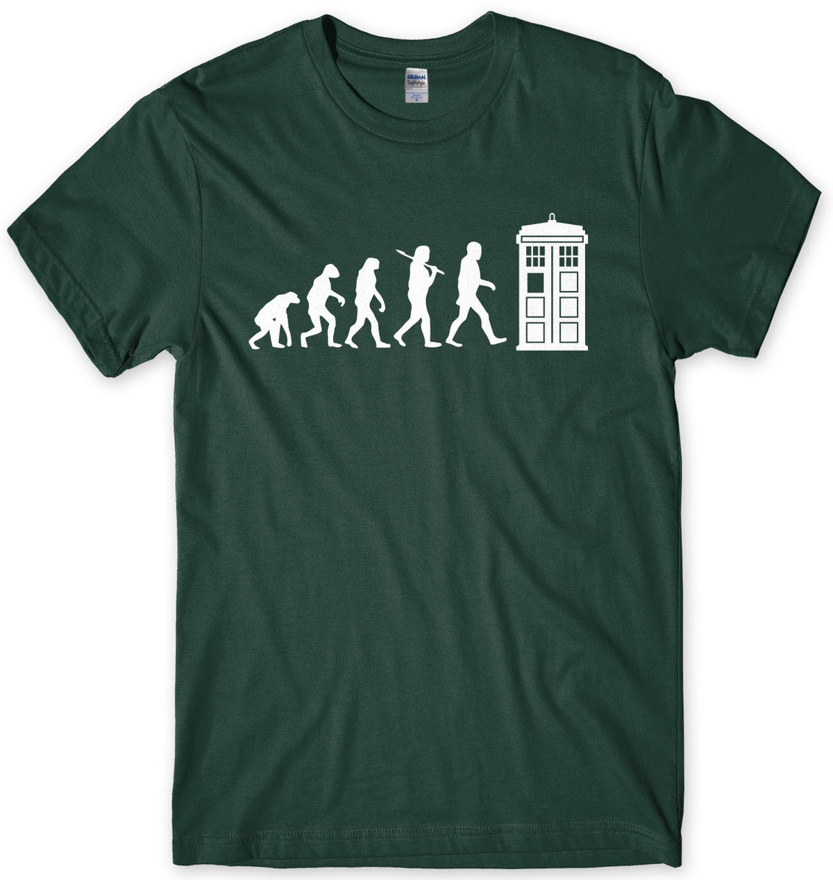Evolution Of Police Box Dr Who Inspired Mens T-shirt