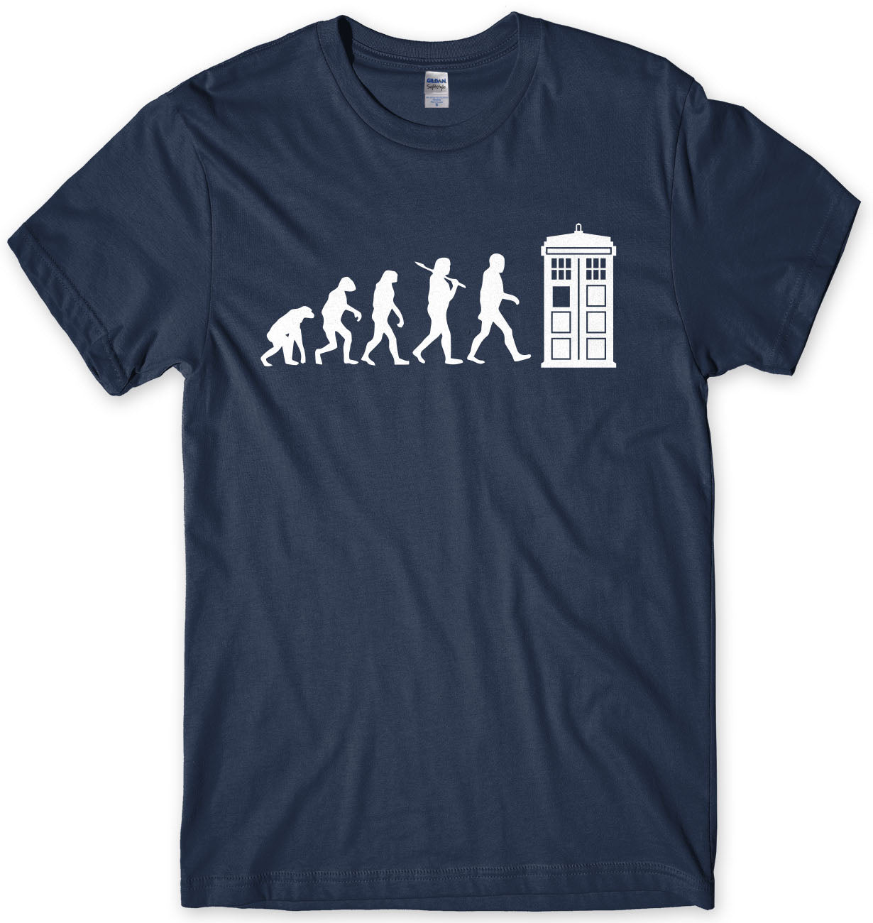 Evolution Of Police Box Dr Who Inspired Mens T-shirt