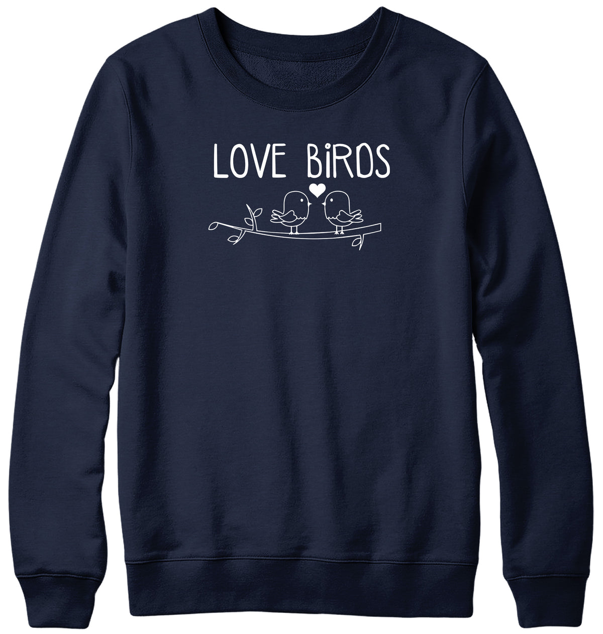 LOVE BIRDS MENS LADIES WOMENS UNISEX SWEATSHIRT SWEATER