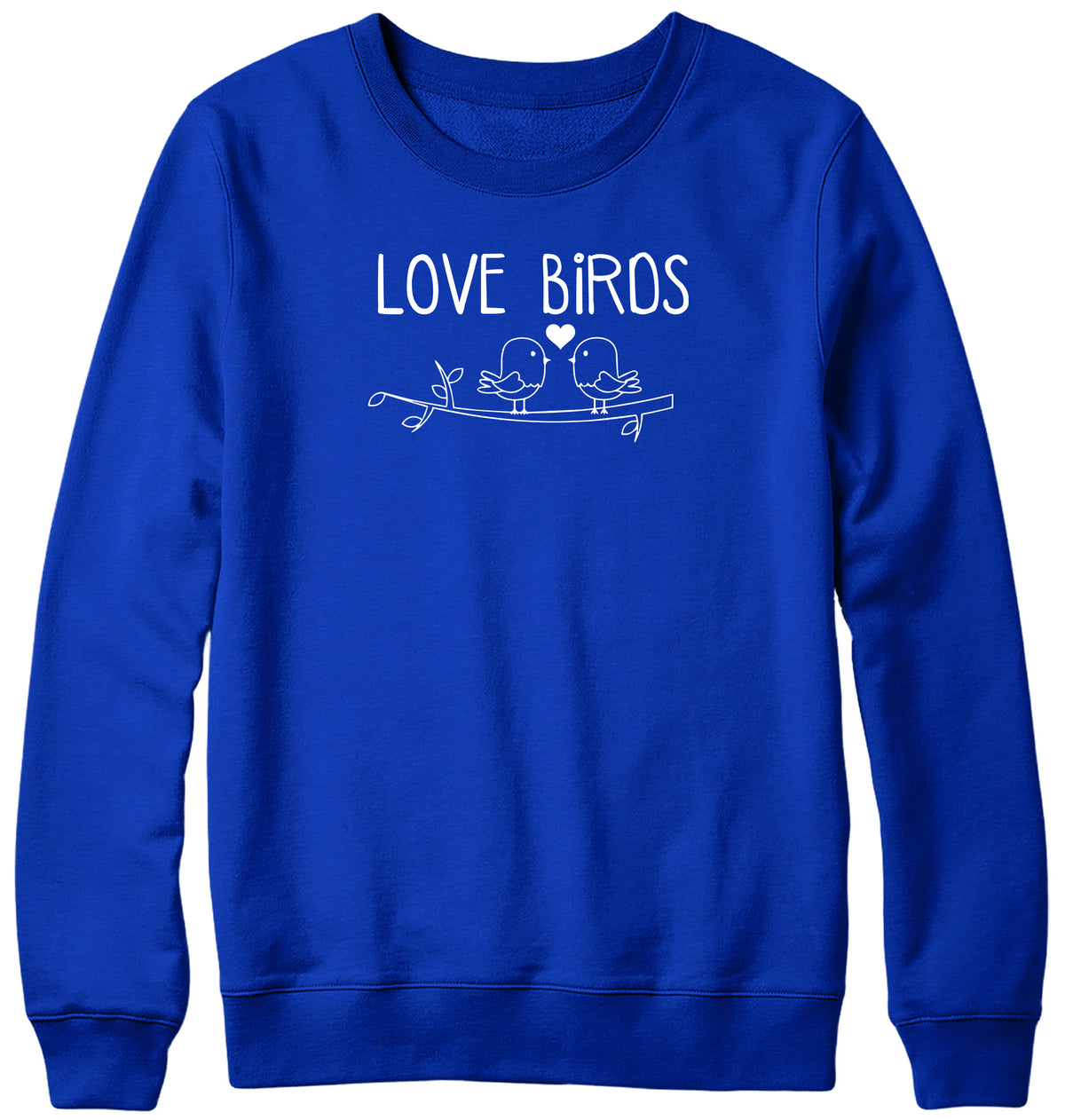 LOVE BIRDS MENS LADIES WOMENS UNISEX SWEATSHIRT SWEATER