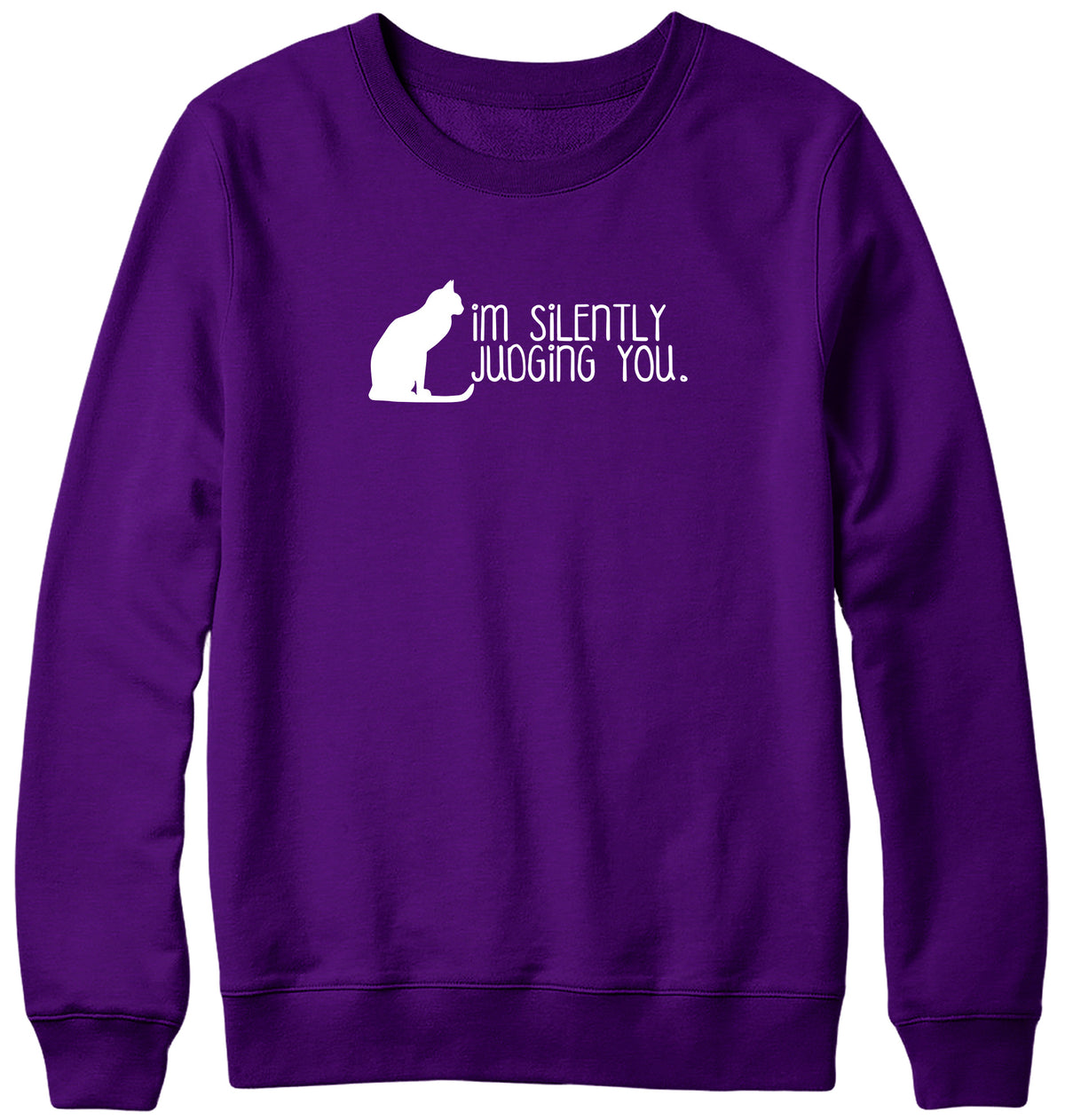 I&#39;M SILENTLY JUDGING YOU MENS LADIES WOMENS UNISEX SWEATSHIRT SWEATER