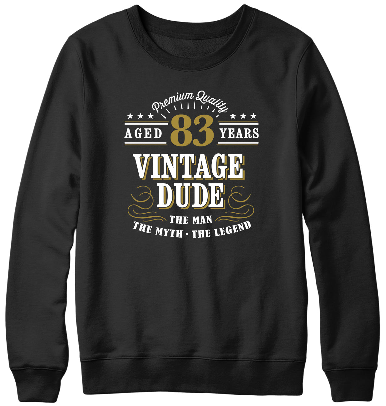 Vintage Dude The Man The Myth The Legend Mens Personalised Birthday Sweatshirt