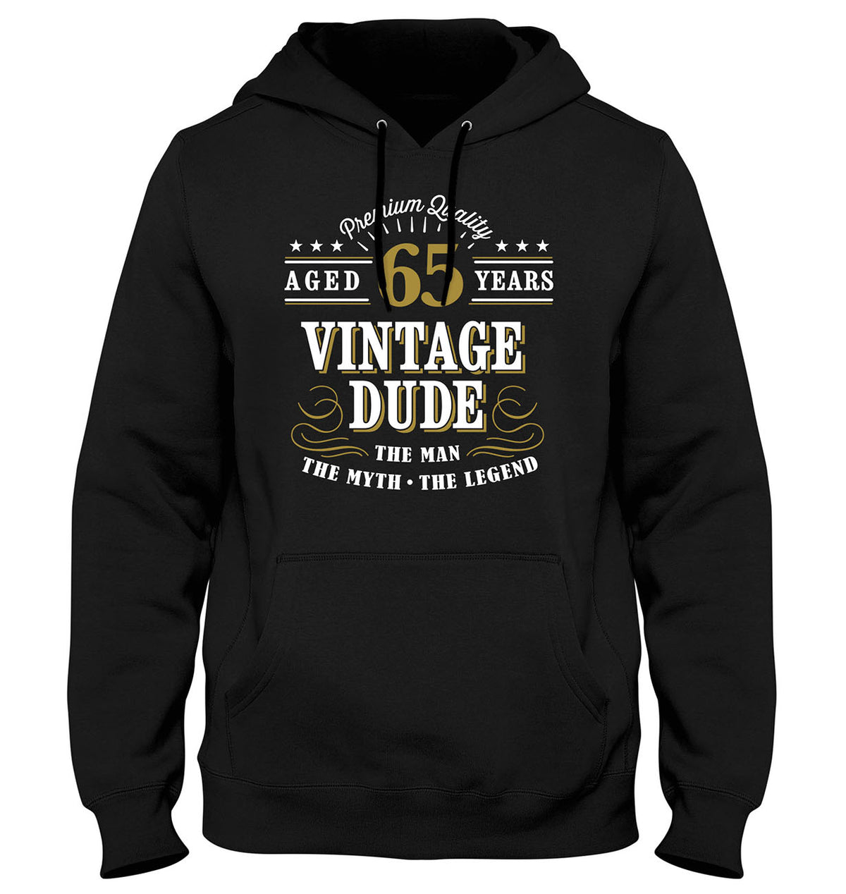 Vintage Dude The Man The Myth The Legend Mens Personalised Birthday Hoodie
