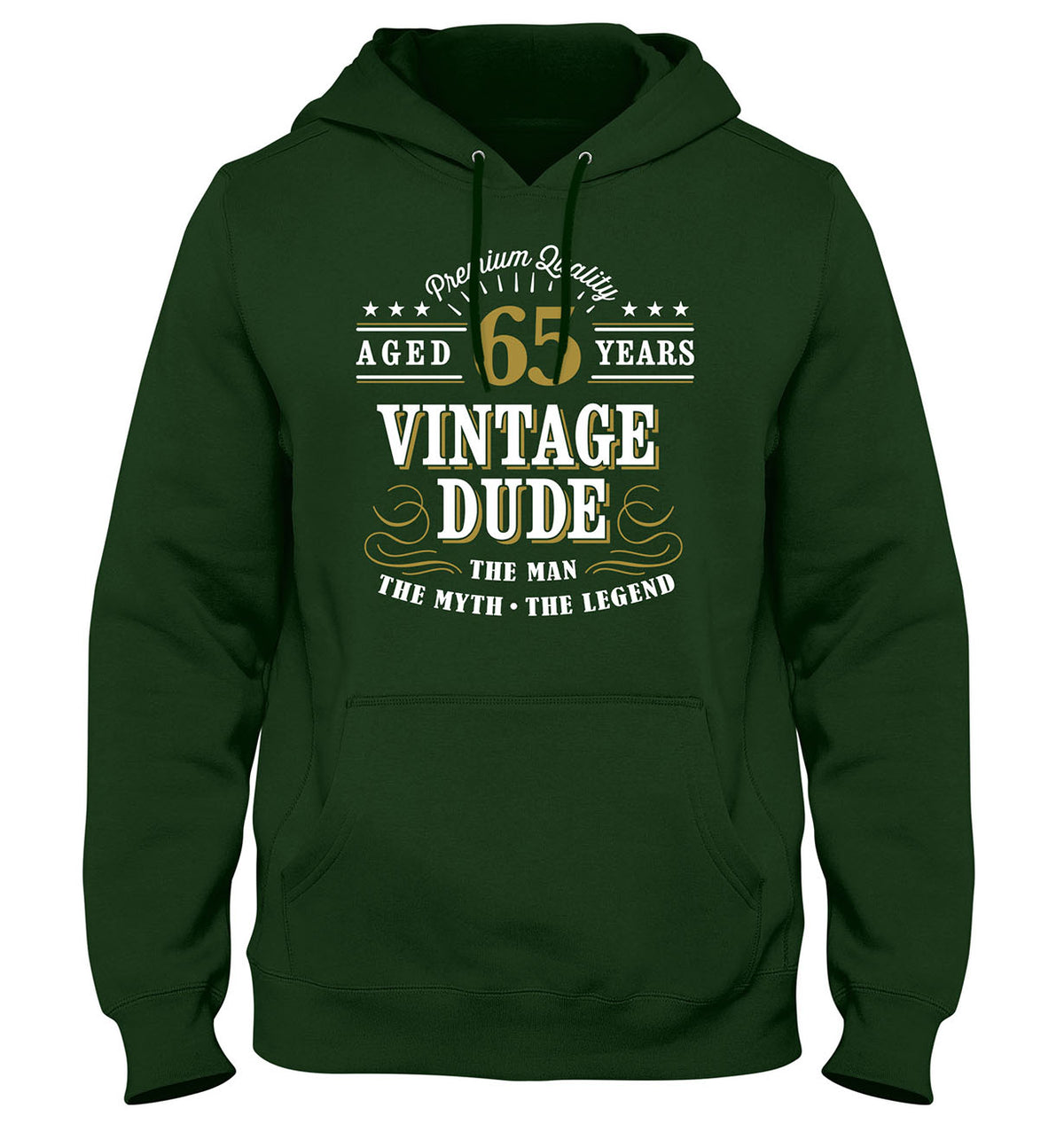 Vintage Dude The Man The Myth The Legend Mens Personalised Birthday Hoodie