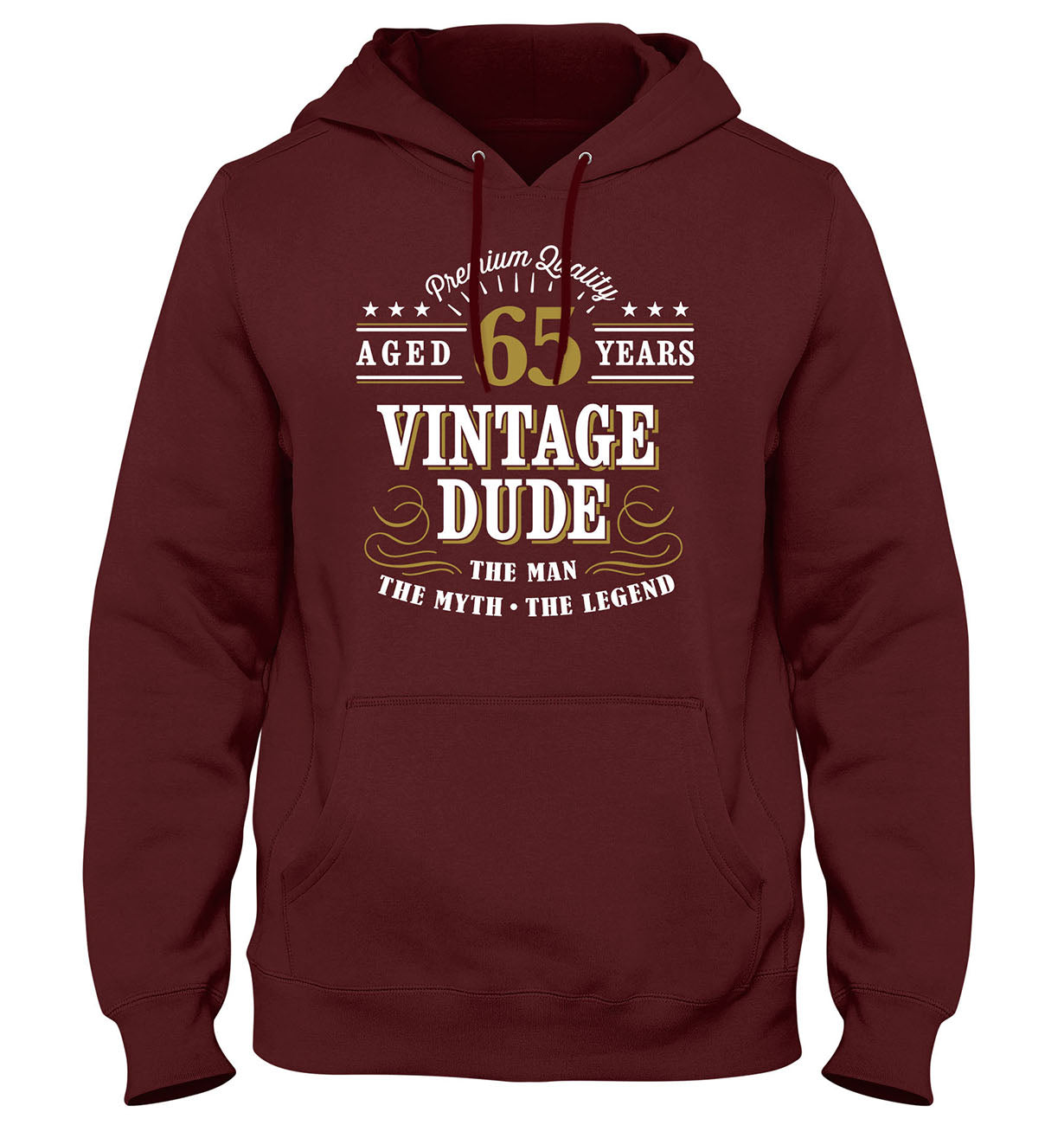 Vintage Dude The Man The Myth The Legend Mens Personalised Birthday Hoodie
