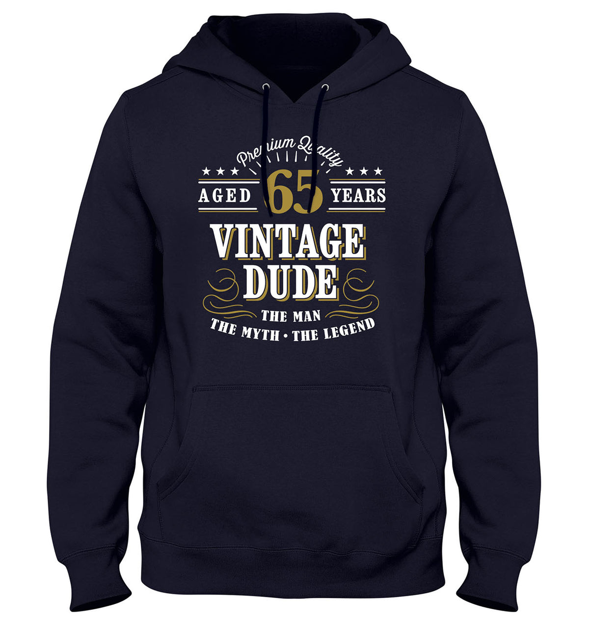 Vintage Dude The Man The Myth The Legend Mens Personalised Birthday Hoodie