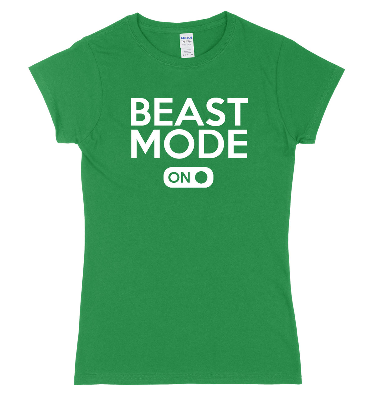 Beast Mode On Womens Ladies Slim Fit T-Shirt