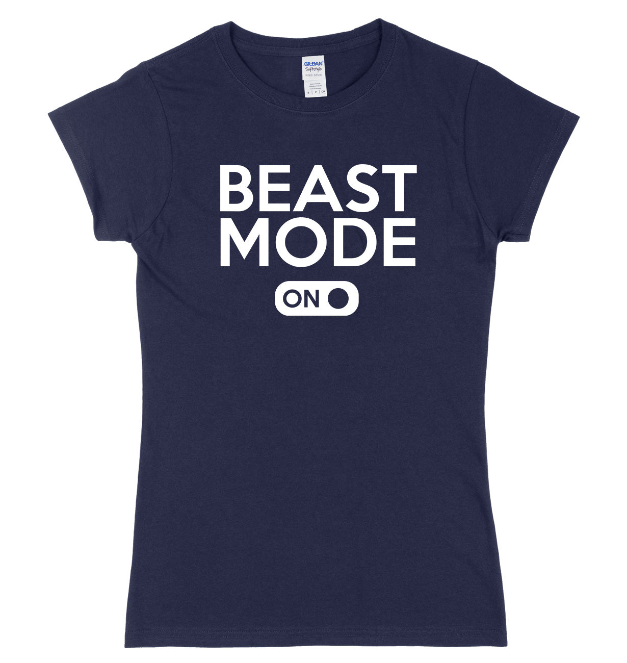 Beast Mode On Womens Ladies Slim Fit T-Shirt
