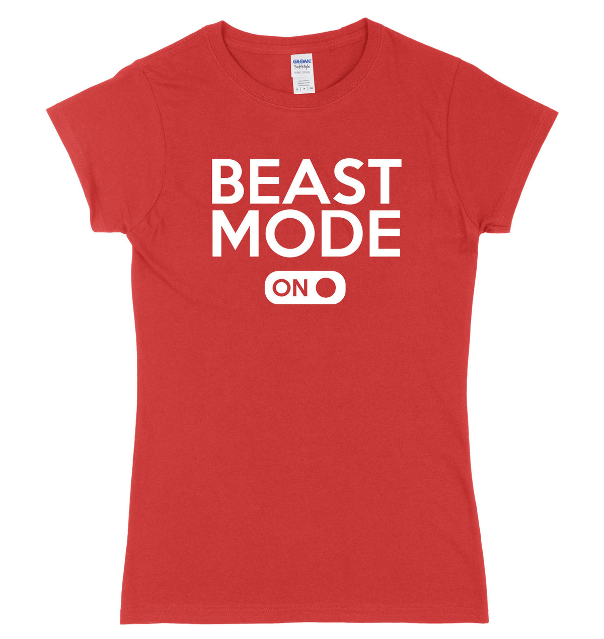 Beast Mode On Womens Ladies Slim Fit T-Shirt
