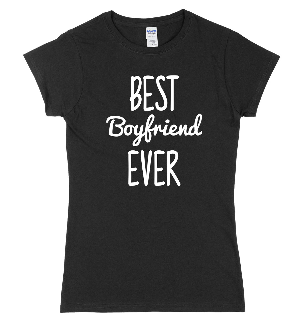 Best Boyfriend Ever Womens Ladies Slim Fit T-Shirt