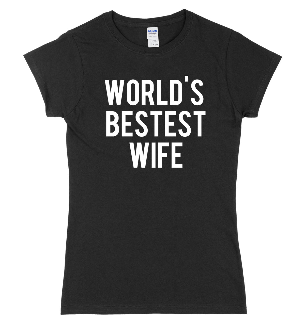 World&#39;s Bestest Wife Womens Ladies Slim Fit T-Shirt