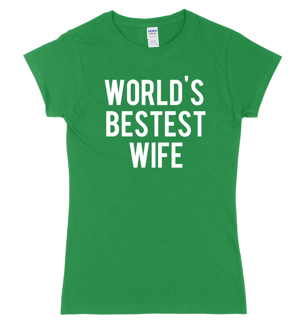 World&#39;s Bestest Wife Womens Ladies Slim Fit T-Shirt