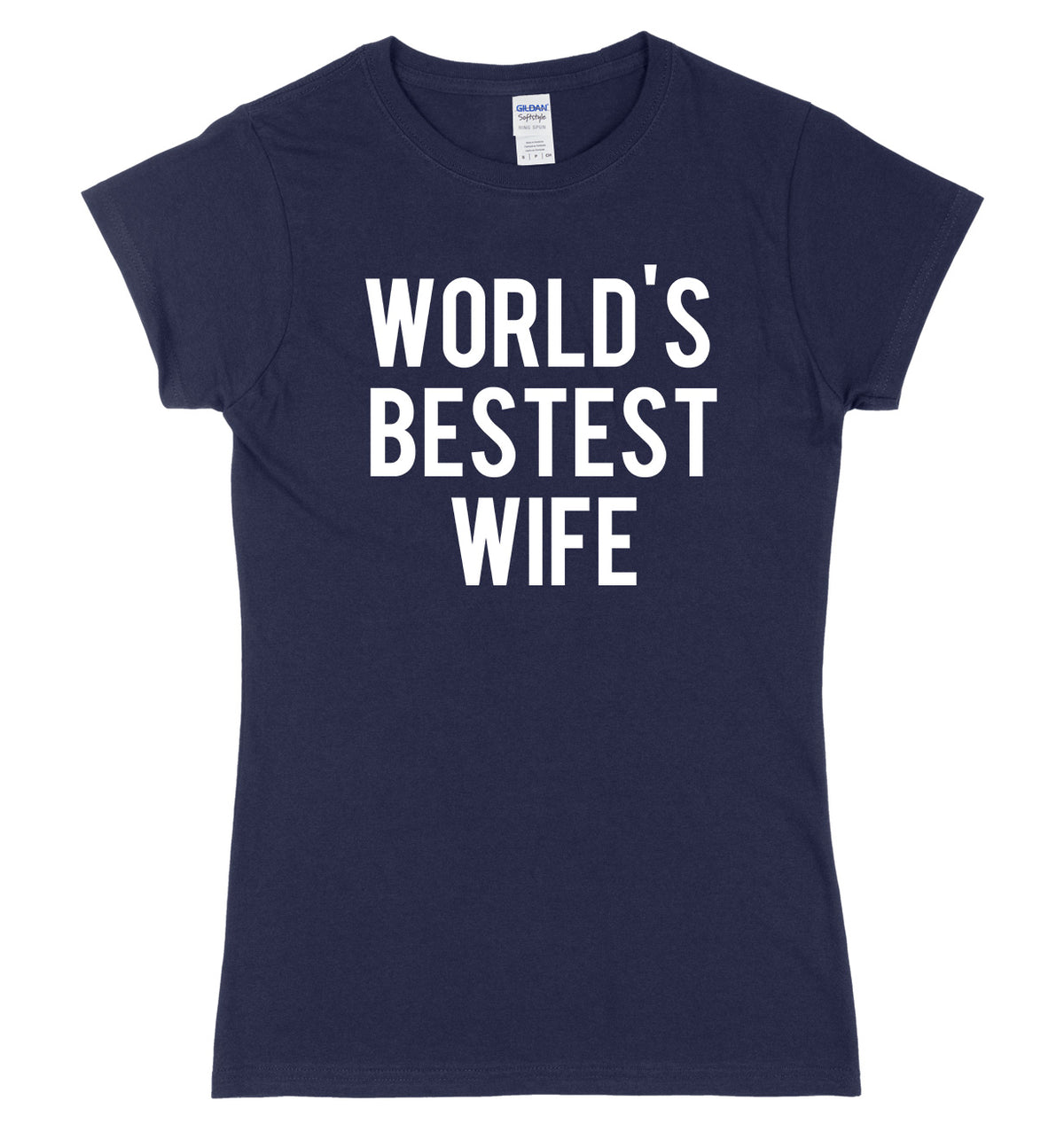 World&#39;s Bestest Wife Womens Ladies Slim Fit T-Shirt