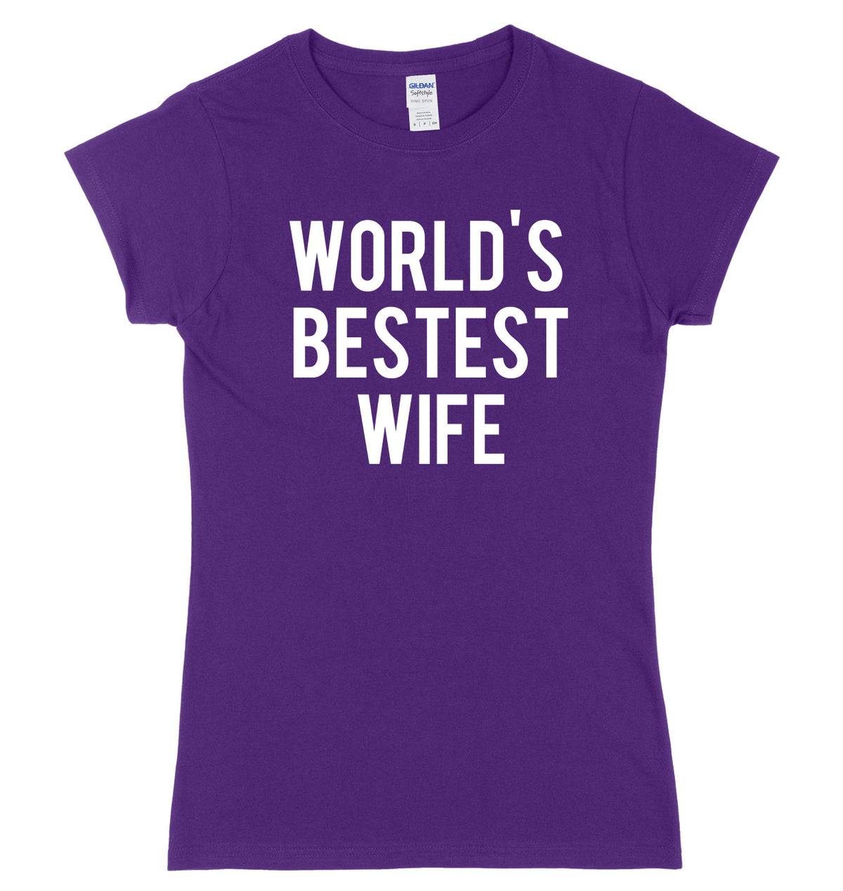 World&#39;s Bestest Wife Womens Ladies Slim Fit T-Shirt