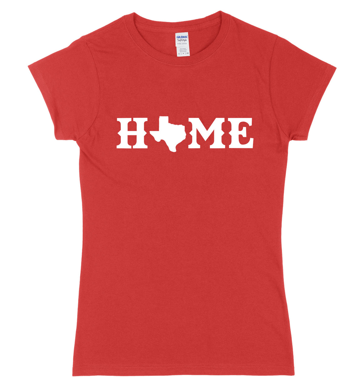 Home Texas County Map Womens Slim Fit T-Shirt