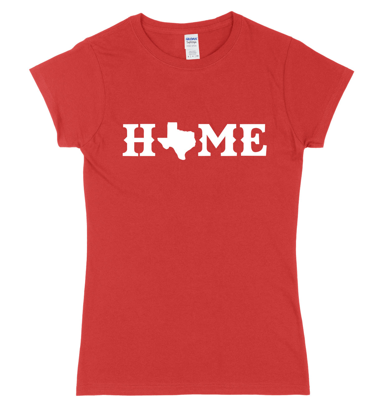 Home Texas County Map Womens Slim Fit T-Shirt