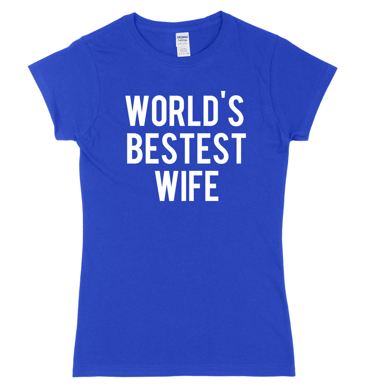 World&#39;s Bestest Wife Womens Ladies Slim Fit T-Shirt