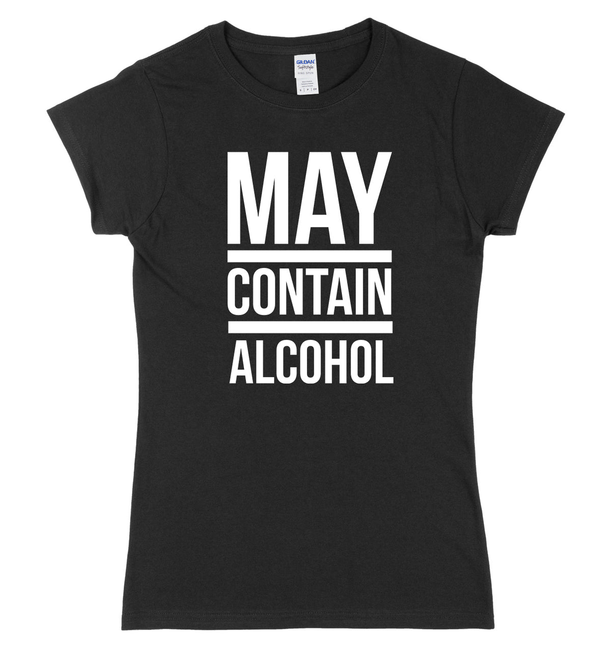 May Contain Alcohol Womens Slim Fit T-Shirt